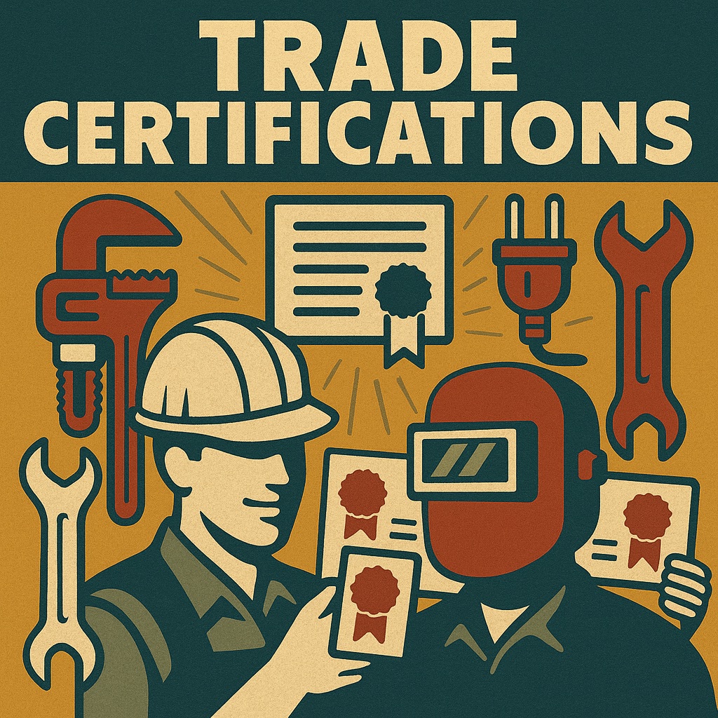 required trades and certifications